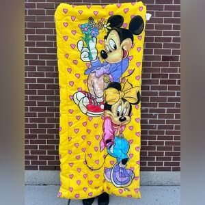 Vintage Minnie and Mickey Sleeping Bag approx 1990s